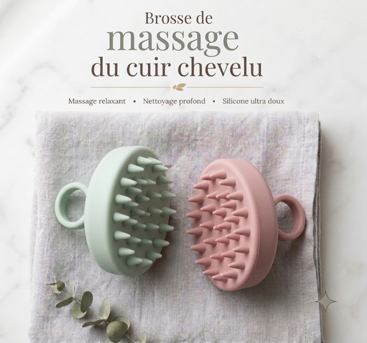 Masseur Cuir Chevelu Silicone — Stimulation & Routine Capillaire